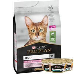 Pro Plan Delicate Kuzu Etli Hassas Sindirim Kedi Maması 3 Kg + 3 Adet Pro Plan 85 Gr Yaş Mama - Pro Plan
