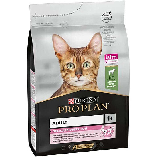 Pro Plan Delicate Kuzu Etli Hassas Sindirim Kedi Maması 3 Kg + 2 Adet Gourmet Çorba - 2