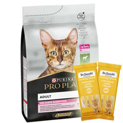 Pro Plan - Pro Plan Delicate Kuzu Etli Hassas Sindirim Kedi Maması 3 Kg + 2 Adet Dr Sacchi 4 lü Creamy Ödül