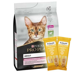 Pro Plan - Pro Plan Delicate Kuzu Hassas Sindirim Kedi Maması 10 Kg + 3 Adet Dr Sacchi 4 lü Creamy Ödül