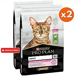 Pro Plan Delicate Kuzu Etli Hassas Sindirim Kedi Maması 10 Kg x 2 Adet + 35 Adet Pro Plan Hairball Pouch - 2