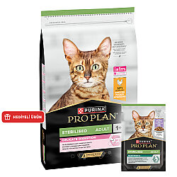 Pro Plan Delicate Tavuk Etli Hassas Sindirim Kısırlaştırılmış Kedi Maması 10 Kg + 26 Adet Pro Plan Pouch Hindi 85 Gr - Pro Plan