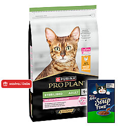 Pro Plan Delicate Tavuk Etli Hassas Sindirim Kısırlaştırılmış Kedi Maması 1,5 Kg + Felix Soup Time Çorba - Pro Plan