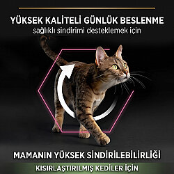 Pro Plan Delicate Tavuk Etli Hassas Sindirim Kısırlaştırılmış Kedi Maması 3 Kg + 2 Adet Gourmet Çorba - 4