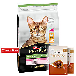 Pro Plan Delicate Tavuk Etli Hassas Sindirim Kısırlaştırılmış Kedi Maması 3 Kg + 2 Adet Gourmet Çorba - Pro Plan