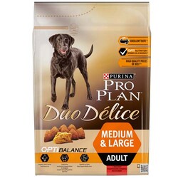 Pro Plan - Pro Plan Duo Delice Gerçek Sığır Etli Köpek Maması 2,5 Kg + Temizlik Mendili