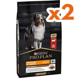 Pro Plan - Pro Plan Duo Delice Parça Sığır Etli Köpek Maması 10 Kg x 2 Adet