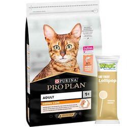 Pro Plan - Pro Plan Derma Care Hassas Deri Somonlu Kedi Maması 1,5 Kg + Wooc Kedi Lolipopu