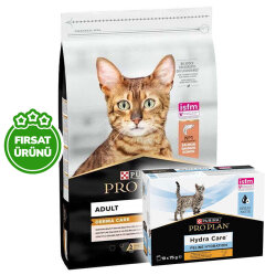 Pro Plan Derma Care Hassas Deri Somonlu Kedi Maması 10 Kg + Hydra Care Yaş Mama 75 Gr x 10 Adet - 2