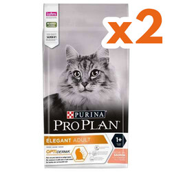 Pro Plan - Pro Plan Elegant Hassas Deri Somonlu Kedi Maması 1,5 Kg x 2 Adet