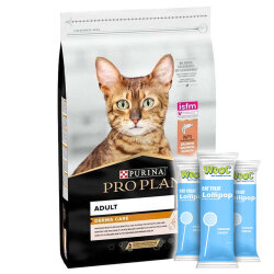 Pro Plan Derma Care Hassas Deri Somonlu Kedi Maması 3 Kg + 3 Adet Wooc Lolipop - Pro Plan