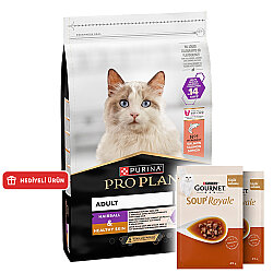 Pro Plan Derma Care Hassas Deri Somonlu Kedi Maması 3 Kg + 2 Adet Gourmet Çorba - Pro Plan