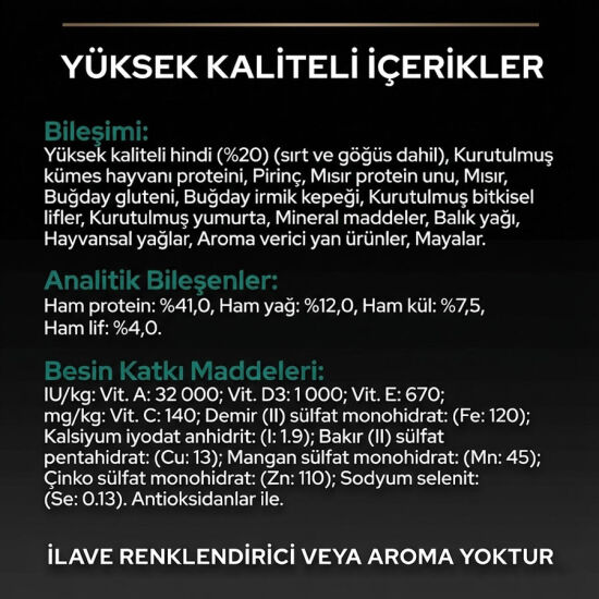 Pro Plan Kısırlaştırılmış Hindi Etli Kedi Maması 14 Kg x 2 Adet - 8