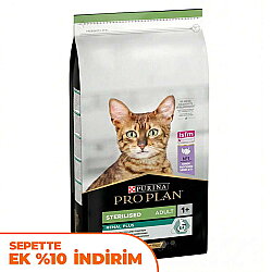Pro Plan Kısırlaştırılmış Hindi Etli Kedi Maması 14 Kg + Pro Plan Yaş Mama 85 Gr x 10 Adet - Pro Plan