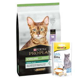 Pro Plan Kısırlaştırılmış Hindi Etli Kedi Maması 1,5 Kg + Gimcat Sütlü Kedi Ödül Tableti - Pro Plan
