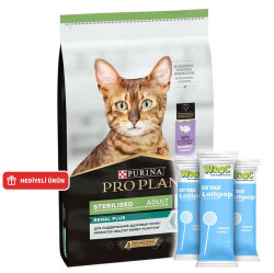 Pro Plan Kısırlaştırılmış Hindi Etli Kedi Maması 3 Kg + 3 Adet Wooc Lolipop - Pro Plan