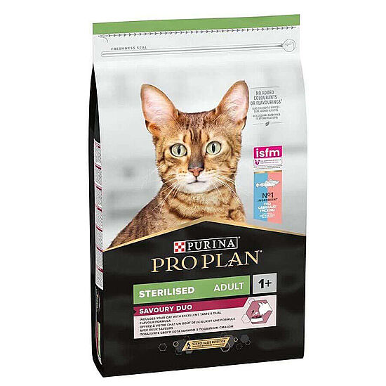 Pro Plan Kısırlaştırılmış Morina ve Alabalık Kedi Maması 10 Kg + 14 Adet Pro Plan Hairball Pouch - 3