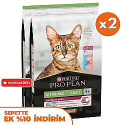 Pro Plan Kısırlaştırılmış Morina ve Alabalık Kedi Maması 10 Kg x 2 Adet - Pro Plan