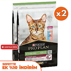 Pro Plan Kısırlaştırılmış Morina ve Alabalık Kedi Maması 10 Kg x 2 Adet - Pro Plan