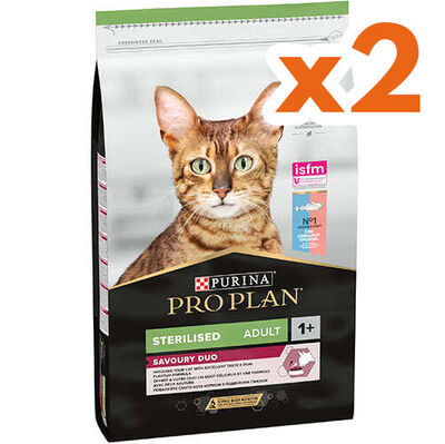 Pro Plan Kısırlaştırılmış Morina ve Alabalık Kedi Maması 10 Kg x 2 Adet