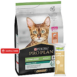 Pro Plan Kısırlaştırılmış Somon Balıklı Kedi Maması 1,5 Kg + Wooc Lolipop Ödül - Pro Plan