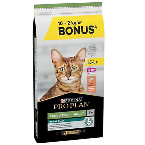 Pro Plan Kısırlaştırılmış Somon Balıklı Kedi Maması 10 + 2 Kg (Toplam 12 Kg) x 2 Adet - 2