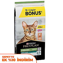 Pro Plan Kısırlaştırılmış Somon Balıklı Kedi Maması 10 + 2 Kg (Toplam 12 Kg) - Pro Plan
