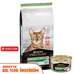 Pro Plan Kısırlaştırılmış Somon Balıklı Kedi Maması 10 Kg + 5 Adet Pro Plan Konserve 85 Gr - Pro Plan