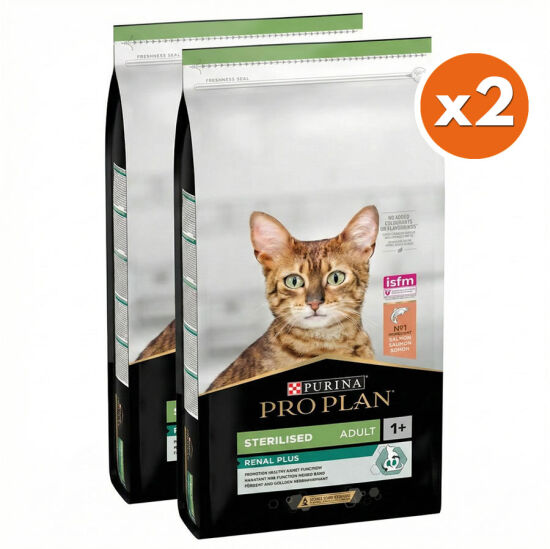 Pro Plan Kısırlaştırılmış Somon Balıklı Kedi Maması 10 Kg x 2 Adet - 2
