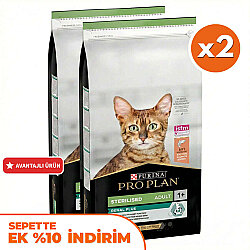 Pro Plan Kısırlaştırılmış Somon Balıklı Kedi Maması 10 Kg x 2 Adet - Pro Plan