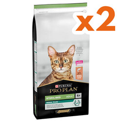 Pro Plan - Pro Plan Kısırlaştırılmış Somon Balıklı Kedi Maması 10 Kg x 2 Adet