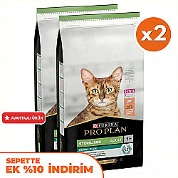 Pro Plan Kısırlaştırılmış Somon Balıklı Kedi Maması 14 Kg x 2 Adet - Pro Plan