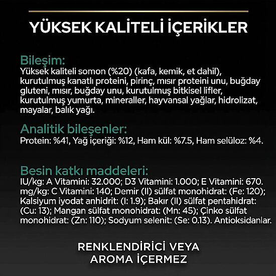 Pro Plan Kısırlaştırılmış Somon Balıklı Kedi Maması 3 Kg + 2 Adet Gourmet Çorba - 6