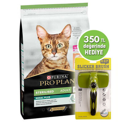 Pro Plan Kısırlaştırılmış Somon Balıklı Kedi Maması 3 Kg + Yingte Sustalı Tarak 18 x 12 Cm