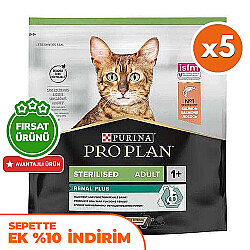 Pro Plan Kısırlaştırılmış Somon Balıklı Kedi Maması 400 Gr x 5 Adet (Toplam 2 Kg) - Pro Plan