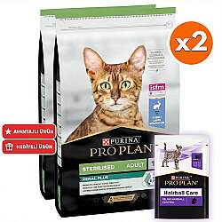 Pro Plan Kısırlaştırılmış Tavşanlı Kedi Maması 10 Kg x 2 Adet + 35 Adet Pro Plan Hairball Pouch - Pro Plan