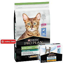 Pro Plan Kısırlaştırılmış Tavşanlı Kedi Maması 10 Kg + Hydra Care Yaş Mama - Pro Plan