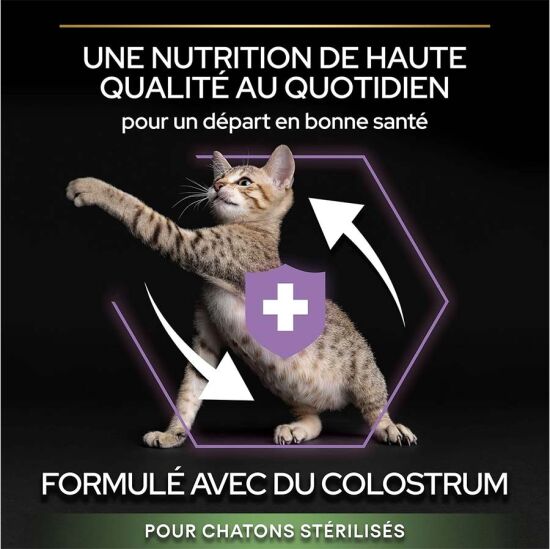 Pro Plan Kitten Sterilised Somonlu Kısırlaştırılmış Yavru Kedi Maması 3 Kg + 3 Adet Pro Plan 85 Gr Yaş Mama - 3