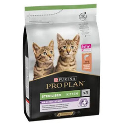 Pro Plan Kitten Sterilised Somonlu Kısırlaştırılmış Yavru Kedi Maması 3 Kg + 3 Adet Pro Plan 85 Gr Yaş Mama - Thumbnail