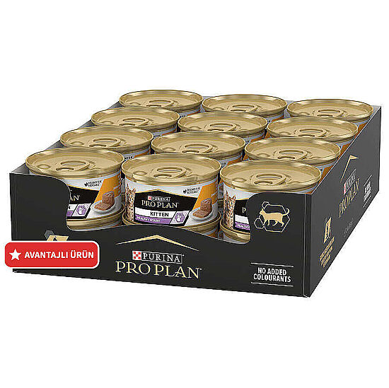 Pro Plan Kitten Tavuk Etli Yavru Kedi Konservesi 85 Gr ( 24 Adet x 85 Gr ) - 1