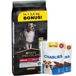 Pro Plan - Pro Plan Kuzu Etli Hassas Köpek Maması 14 + 2,5 Kg (Toplam 16,5 Kg) + 2 Adet Gimdog 70 Gr Köpek Ödülü