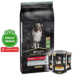 Pro Plan Kuzu Etli Hassas Sindirim Köpek Maması 14 Kg + 3 Adet Pro Plan Konserve 400 Gr - Pro Plan