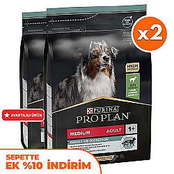 Pro Plan Kuzu Etli Hassas Sindirim Köpek Maması 3 Kg x 2 Adet - Pro Plan