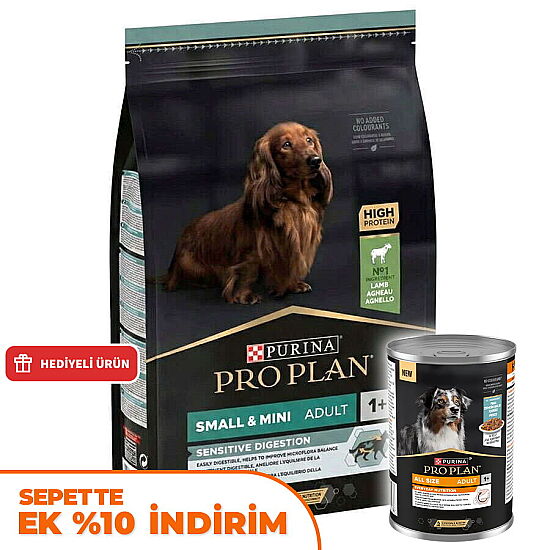 Pro Plan Mini Lamb Kuzulu Küçük Irk Köpek Maması 3 Kg + Pro Plan Konserve 400 Gr - 1
