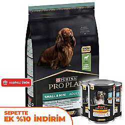 Pro Plan Mini Lamb Kuzulu Küçük Irk Köpek Maması 3 Kg + 3 Adet Pro Plan Konserve 400 Gr - Pro Plan