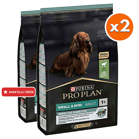Pro Plan Mini Lamb Kuzulu Küçük Irk Köpek Maması 3 Kg x 2 Adet - 1