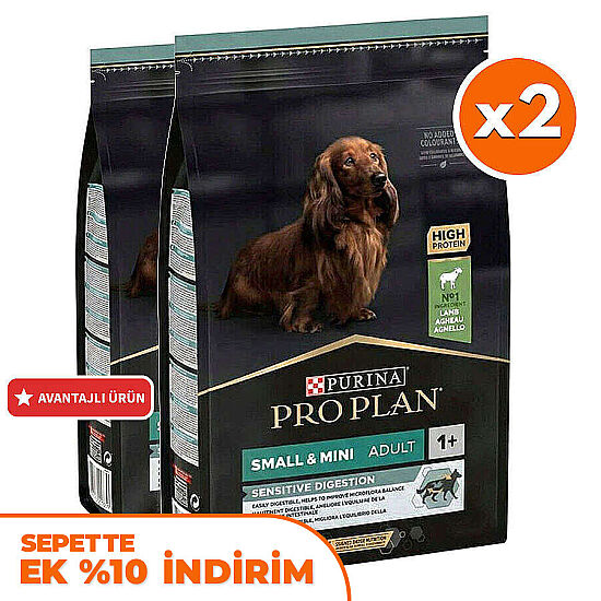 Pro Plan Mini Lamb Kuzulu Küçük Irk Köpek Maması 3 Kg x 2 Adet - 1