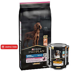 Pro Plan Large Athletic Sensitive Büyük Irk Somonlu Köpek Maması 14 Kg + 3 Adet Pro Plan Konserve 400 Gr - Pro Plan