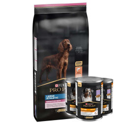 Pro Plan Large Athletic Sensitive Büyük Irk Somonlu Köpek Maması 14 Kg + 3 Adet Pro Plan 400 Gr Konserve - Pro Plan