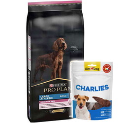 Pro Plan - Pro Plan Large Athletic Sensitive Skin Büyük Irk Somonlu Köpek Maması 14 Kg + Gimdog 70 Gr Köpek Ödülü